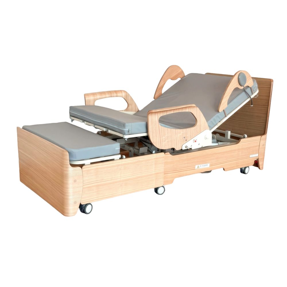 Home Electric Nursing Bed with Rotating Patient Backrest