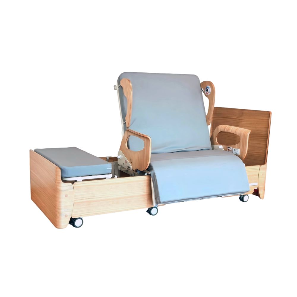 Home Electric Nursing Bed with Rotating Patient Backrest