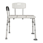 Medical bath bench with adjustable legs on a white background
